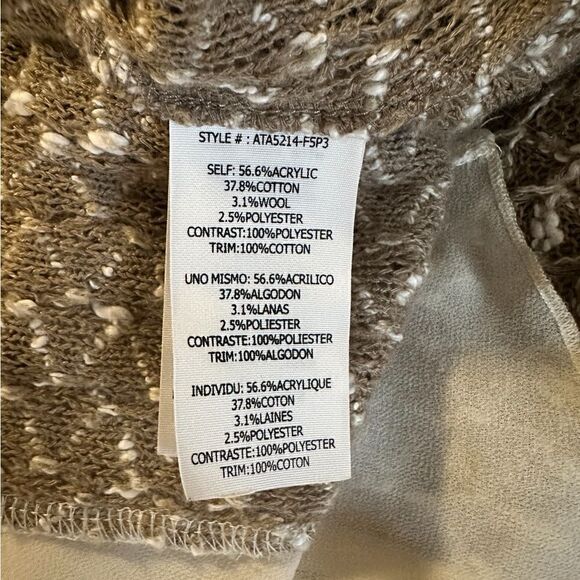 Anthropologie A'reve Sweater Tunic with Lace & Double Bow Detail Size Medium - Picture 15 of 16